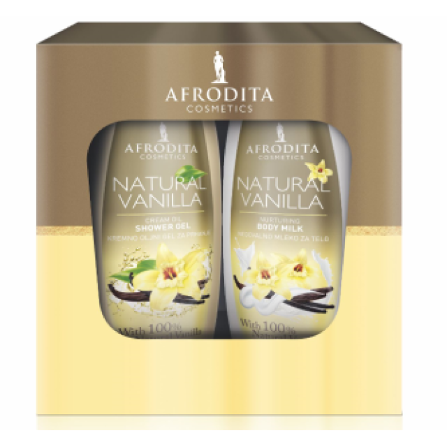 AFRODITA NATURAL VANILA POKLON SET - Online Apoteka AFRODITA NATURAL VANILA POKLON SET