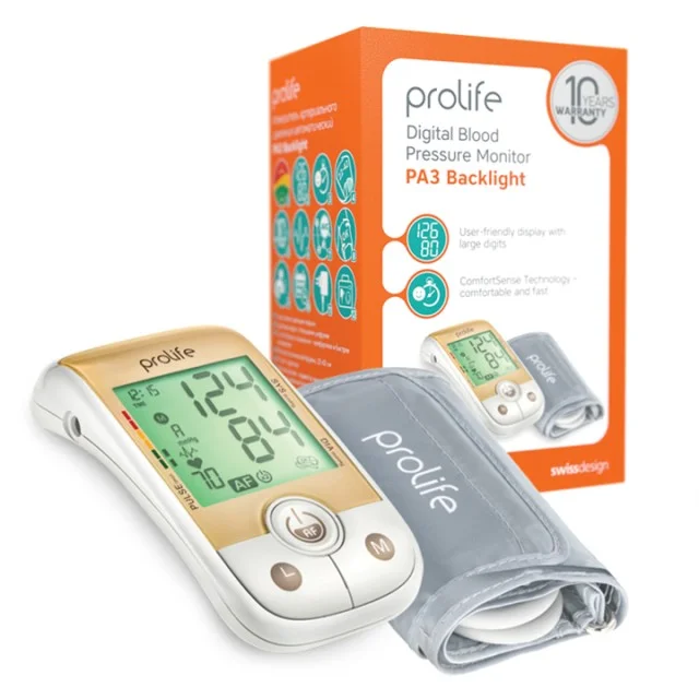 PROLIFE PA3 BACKLIGHT-DIGITALNI MERAČ KRVNOG PRITISKA ZA NADLAKTICU - Online Apoteka PROLIFE PA3 BACKLIGHT-DIGITALNI MERAČ KRVNOG PRITISKA ZA NADLAKTICU