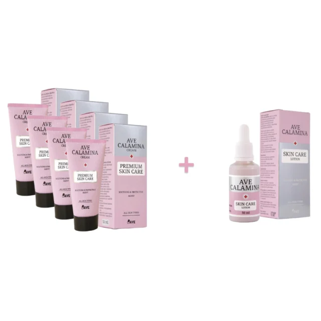 AVE CALAMINA CREAM 4 + 1 LOSION GRATIS - Online Apoteka AVE CALAMINA CREAM 4 + 1 LOSION GRATIS