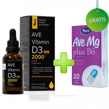 AVE VITAMIN D3 DROPS 2000 IU 2+1 GRATIS  AVE VITAMIN D3 DROPS 2000 IU 2+1 GRATIS