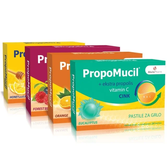 PROPOMUCIL PASTILE- EUKALIPTUS - Online Apoteka PROPOMUCIL PASTILE- EUKALIPTUS