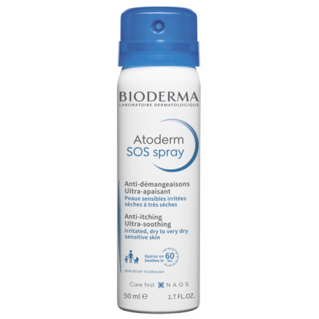 BIODERMA ATODERM SOS SPREJ PROTIV SVRABA 50ML - Online Apoteka BIODERMA ATODERM SOS SPREJ PROTIV SVRABA 50ML