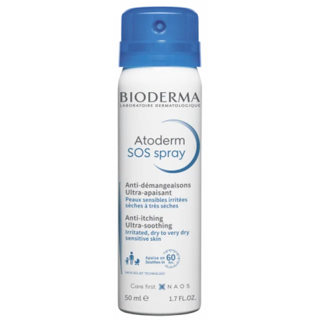 BIODERMA ATODERM SOS SPREJ PROTIV SVRABA 50ML - Online Apoteka BIODERMA ATODERM SOS SPREJ PROTIV SVRABA 50ML