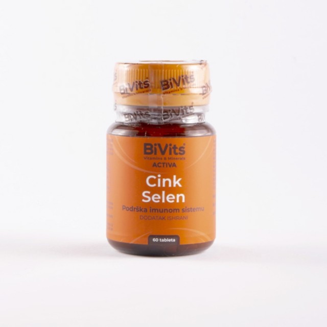BIVITS ACTIVA CINK SELEN 60 TABLETA - Online Apoteka BIVITS ACTIVA CINK SELEN 60 TABLETA