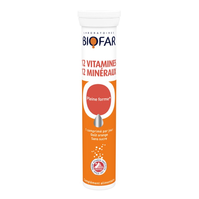 BIOFAR 12 VITAMINA I 12 MINERALA ŠUMEĆE TABLETE