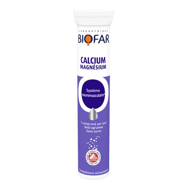 BIOFAR CALCIUM & MAGNESIUM ŠUMEĆE TABLETE