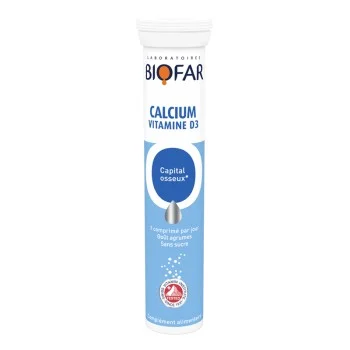 BIOFAR CALCIUM & VITAMIN D3 ŠUMEĆE TABLETE