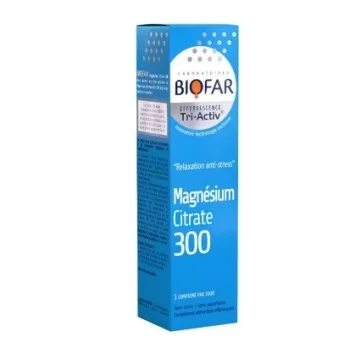 BIOFAR MAGNESIUM CITRAT 300 ŠUMEĆE TABLETE