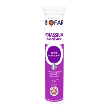 BIOFAR POTASSIUM & MAGNESIUM ŠUMEĆE TABLETE BIOFAR POTASSIUM & MAGNESIUM ŠUMEĆE TABLETE