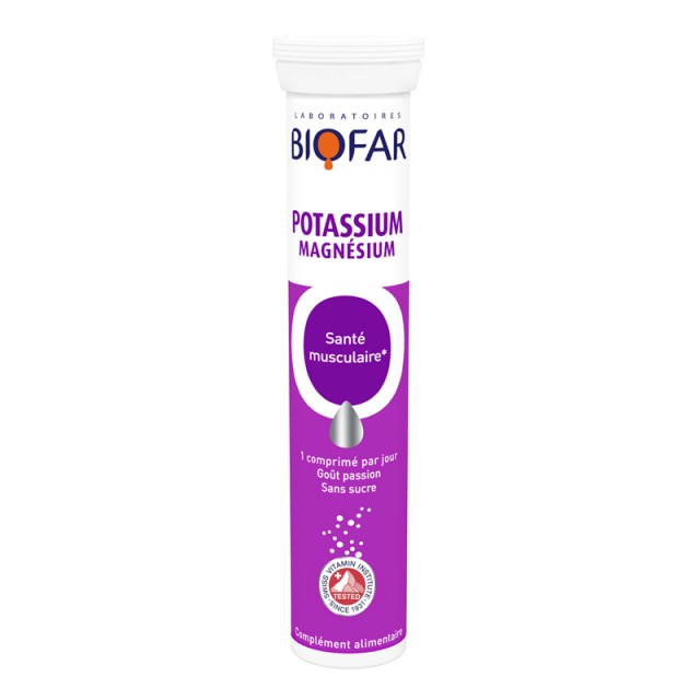 BIOFAR POTASSIUM & MAGNESIUM ŠUMEĆE TABLETE