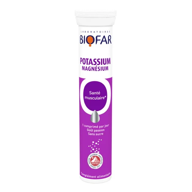 BIOFAR POTASSIUM & MAGNESIUM ŠUMEĆE TABLETE