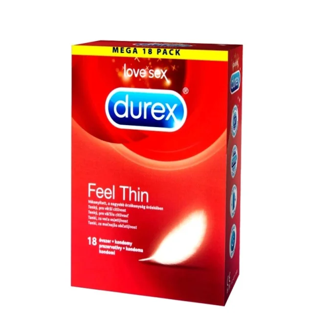 DUREX FEEL THIN MEGA PACK 18 KOMADA - Online Apoteka DUREX FEEL THIN MEGA PACK 18 KOMADA
