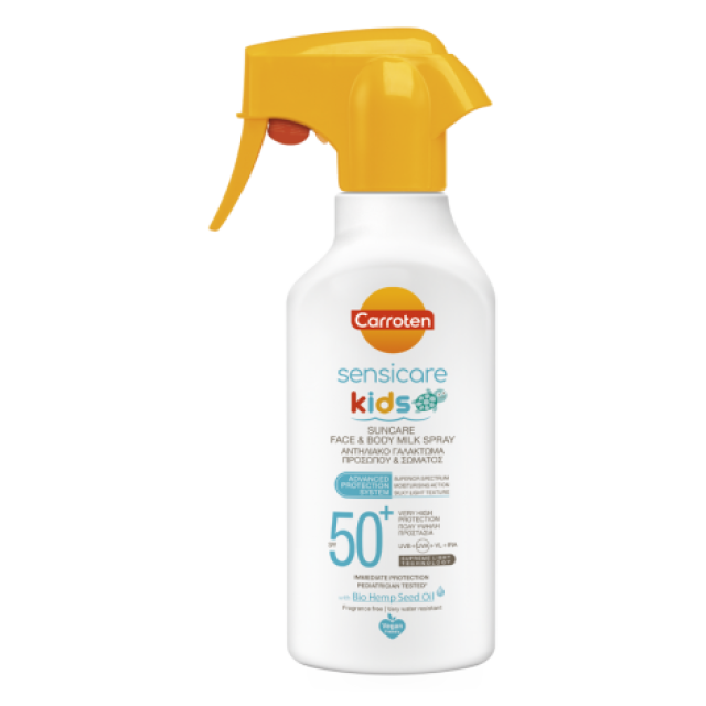 CARROTEN DEČIJE MLEKO ZA ZAŠTITU OD SUNCA SENZITIV SA PUMPICOM SPF50+ 300ML
