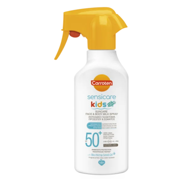 CARROTEN DEČIJE MLEKO ZA ZAŠTITU OD SUNCA SENZITIV SA PUMPICOM SPF50+ 300ML