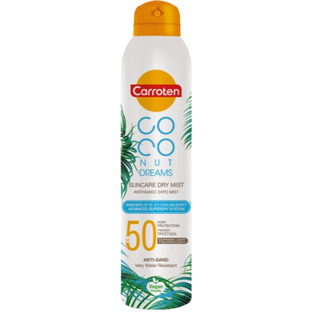 CARROTEN MLEKO ZA ZAŠTITU OD SUNCA U SPREJU SA MIRISOM KOKOSA SPF50 200ML