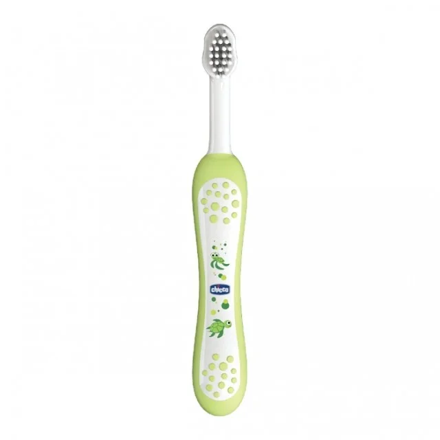 CHICCO ČETKICA ZA ZUBE 6+ ZELENA - Online Apoteka CHICCO ČETKICA ZA ZUBE 6+ ZELENA