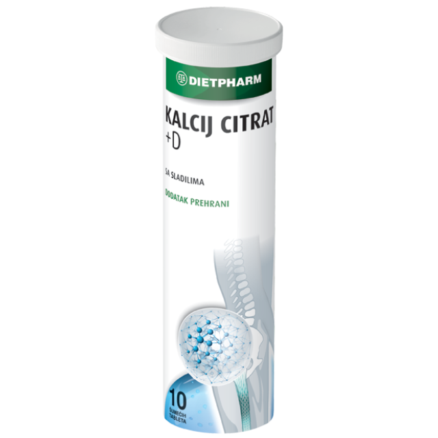 KALCIJUM CITRAT+VITAMIN D 10tbl
