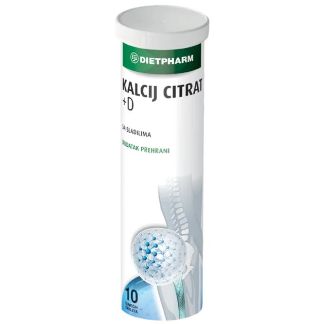 KALCIJUM CITRAT+VITAMIN D 10tbl - Online Apoteka KALCIJUM CITRAT+VITAMIN D 10tbl