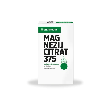 MAGNEZIJUM CITRAT 375 ŠUMEĆE TABLETE