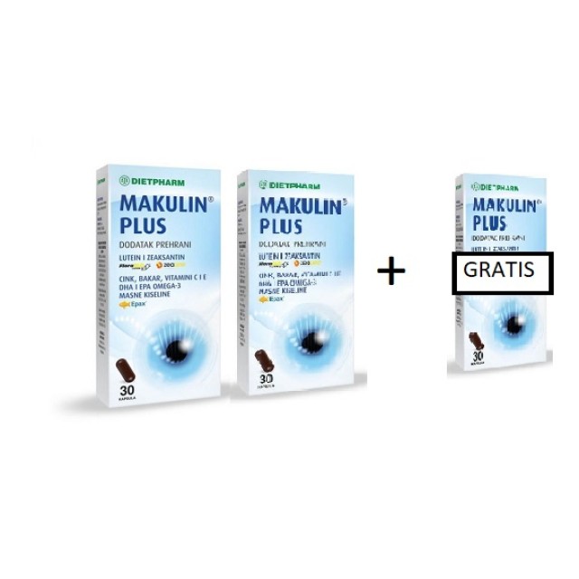 MAKULIN PLUS KAPSULE 2+1 GRATIS - Online Apoteka MAKULIN PLUS KAPSULE 2+1 GRATIS