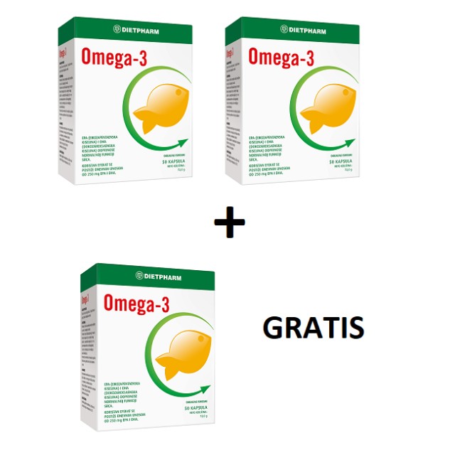OMEGA 3 KAPSULE 2+1 GRATIS - Online Apoteka OMEGA 3 KAPSULE 2+1 GRATIS
