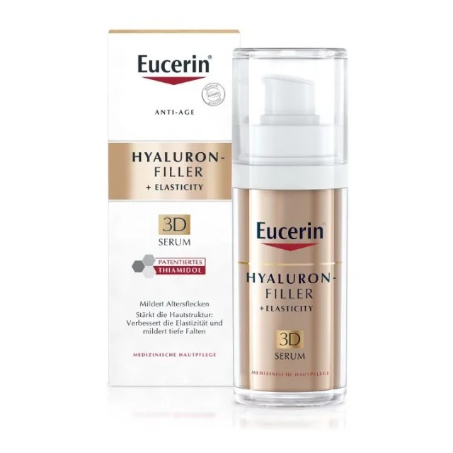 EUCERIN HYALURON FILLER + ELASTICITY 3D SERUM 30ml - Online Apoteka EUCERIN HYALURON FILLER + ELASTICITY 3D SERUM 30ml