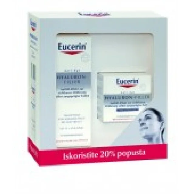 EUCERIN HYALURON FILLER KOMPLET ZA NORMALNU I MEŠOVITU KOŽU - Online Apoteka EUCERIN HYALURON FILLER KOMPLET ZA NORMALNU I MEŠOVITU KOŽU