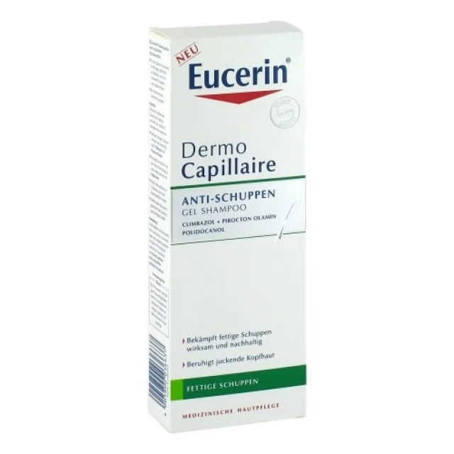 EUCERIN DERMOCAPILLAIRE GEL ŠAMPON PROTIV PERUTI 250ML - Online Apoteka EUCERIN DERMOCAPILLAIRE GEL ŠAMPON PROTIV PERUTI 250ML