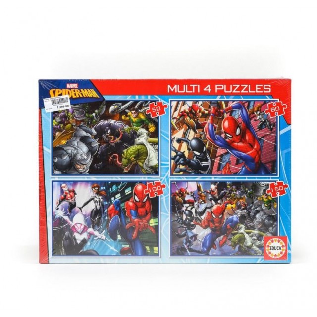 EDUCA SLAGALICA MULTI 4 SPIDERMAN - Online Apoteka EDUCA SLAGALICA MULTI 4 SPIDERMAN