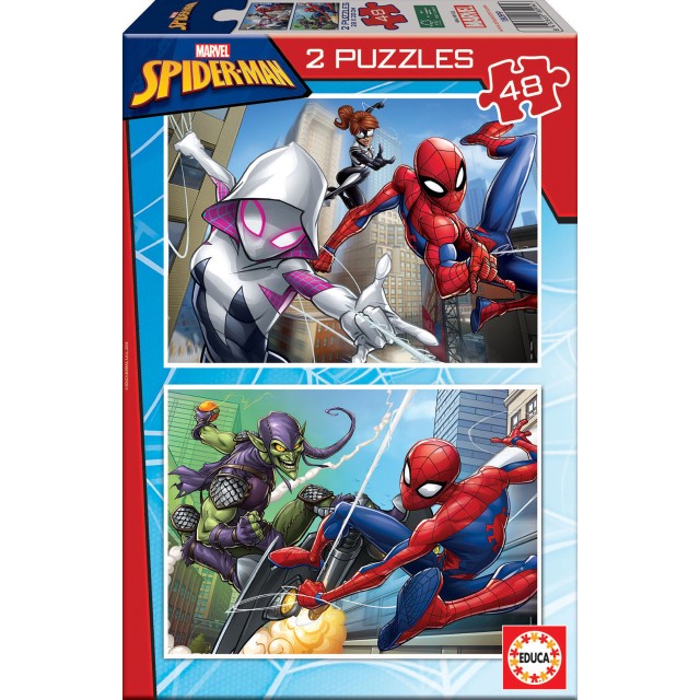 EDUCA SLAGALICA SPIDERMAN 2x48 DELOVA - Online Apoteka EDUCA SLAGALICA SPIDERMAN 2x48 DELOVA