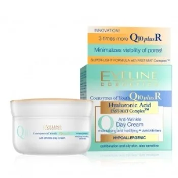 EVELINE DNEVNA KREMA Q10 ZA KOMBINOVANU I MASNU KOZU