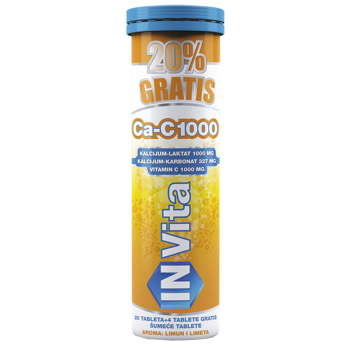 IN VITA KALCIJUM+VITAMIN C ŠUMEĆE TABLETE IN VITA KALCIJUM+VITAMIN C ŠUMEĆE TABLETE