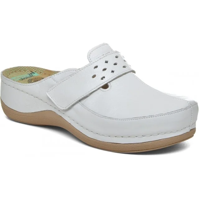 LEON ŽENSKE KLOMPE 902 BELE