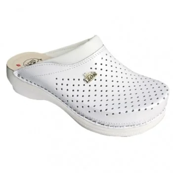 LEON ŽENSKE KLOMPE PU100 BELE