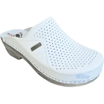 LEON ŽENSKE KLOMPE PU115 BELE