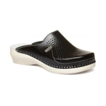 LEON ŽENSKE KLOMPE PU115 CRNE