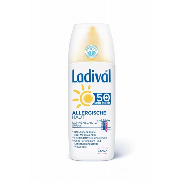 LADIVAL SPREJ ZA KOŽU SKLONU ALERGIJI SPF50+ 150ML - Online Apoteka LADIVAL SPREJ ZA KOŽU SKLONU ALERGIJI SPF50+ 150ML