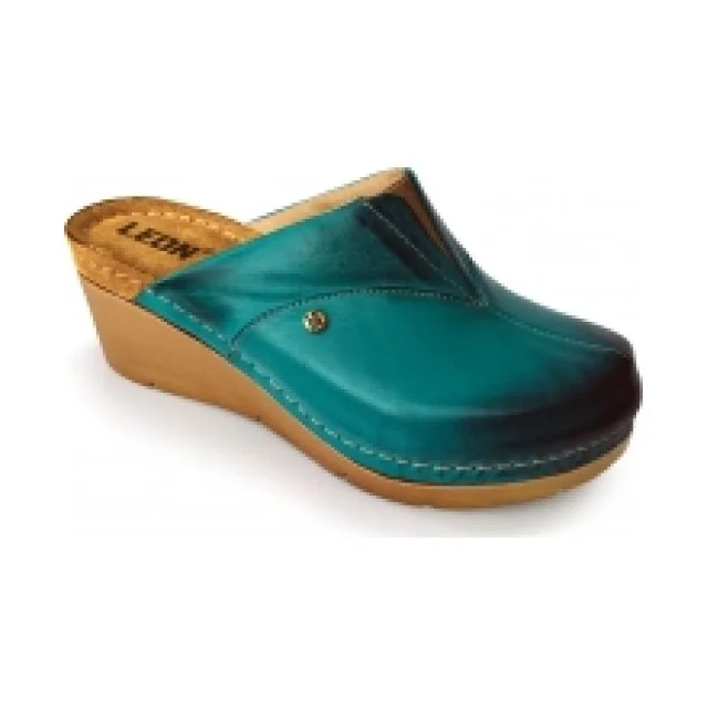 LEON ŽENSKE KLOMPE 1002 TIRKIZNE