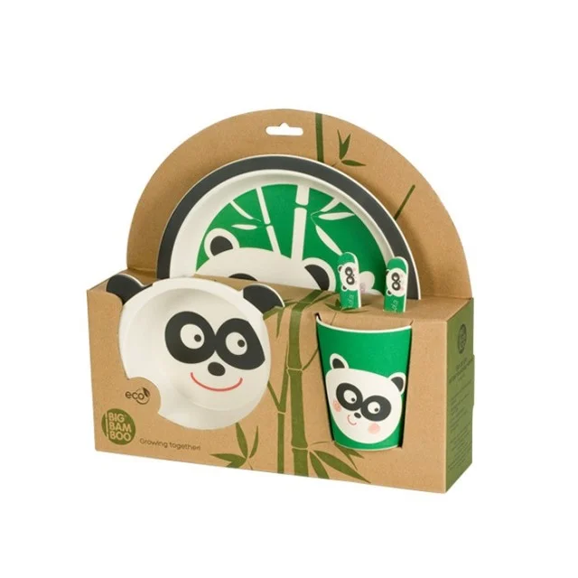 BIGBAMBOO SET ZA HRANJENJE OD BAMBUSA - PANDA(5 DELOVA) - Online Apoteka BIGBAMBOO SET ZA HRANJENJE OD BAMBUSA - PANDA(5 DELOVA)