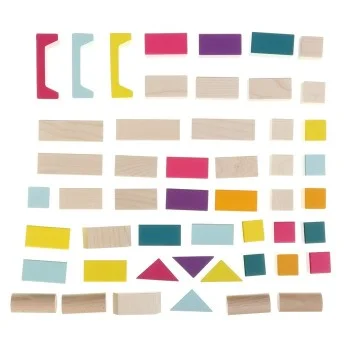 DRVENE KOCKE - 50 ELEMENATA CUBIKA