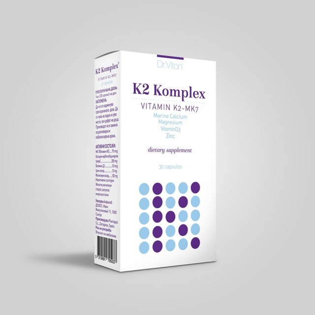 DR. VITON K2 KOMPLEX – 30 KAPSULA - Online Apoteka DR. VITON K2 KOMPLEX – 30 KAPSULA