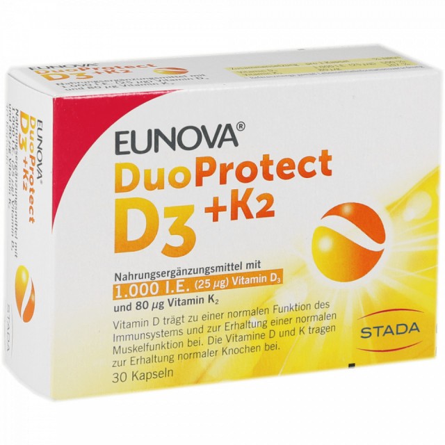 EUNOVA DUO PROTECT D3 + K2 - Online Apoteka EUNOVA DUO PROTECT D3 + K2