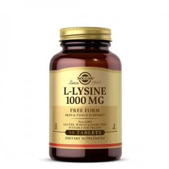 SOLGAR L-LIZIN 1000MG TABLETE