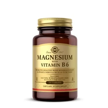 SOLGAR MAGNEZIJUM S VITAMINOM B6 TABLETE SOLGAR MAGNEZIJUM S VITAMINOM B6 TABLETE
