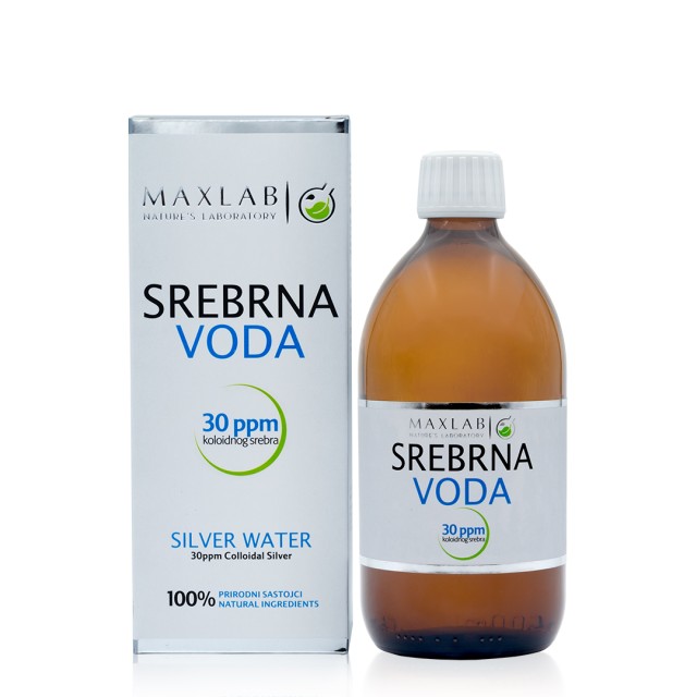 SREBRNA VODA 30ppm 500ml - Online Apoteka SREBRNA VODA 30ppm 500ml