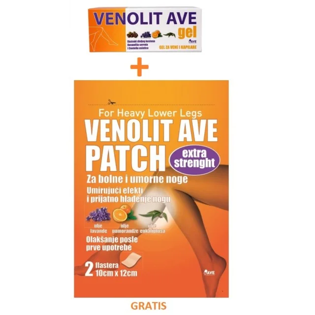 VENOLIT AVE GEL ZA VENE I KAPILARE + VENOLIT AVE PATCH GRATIS - Online Apoteka VENOLIT AVE GEL ZA VENE I KAPILARE + VENOLIT AVE PATCH GRATIS