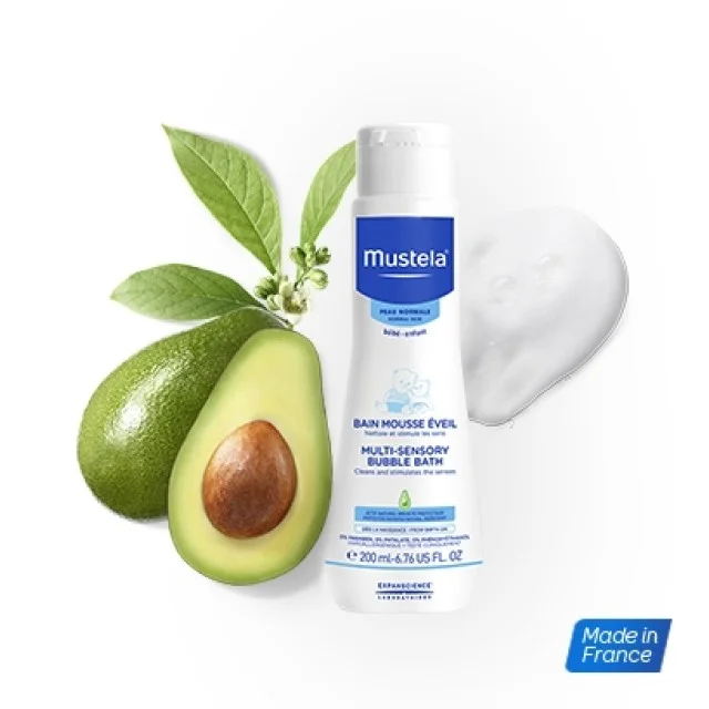 MUSTELA MULTY-SENSORY PENUŠAVA KUPKA 200ml - Online Apoteka MUSTELA MULTY-SENSORY PENUŠAVA KUPKA 200ml