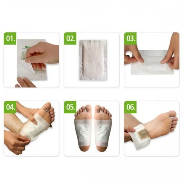DETOX GOLD Foot Pads Jastučići za detoksikaciju - Online Apoteka DETOX GOLD Foot Pads Jastučići za detoksikaciju