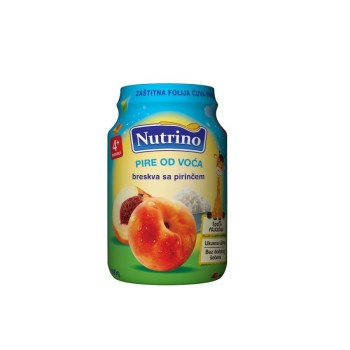 NUTRINO PIRE OD VOĆA BRESKVA SA PIRINČEM 190G NUTRINO PIRE OD VOĆA BRESKVA SA PIRINČEM 190G