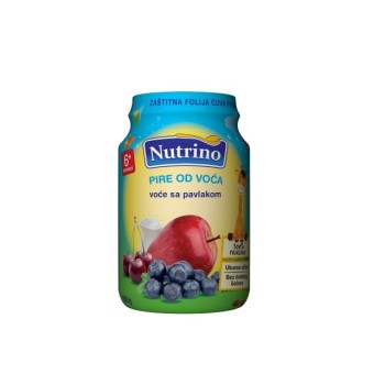 NUTRINO PIRE OD VOĆA VOĆE SA PAVLAKOM 190G NUTRINO PIRE OD VOĆA VOĆE SA PAVLAKOM 190G